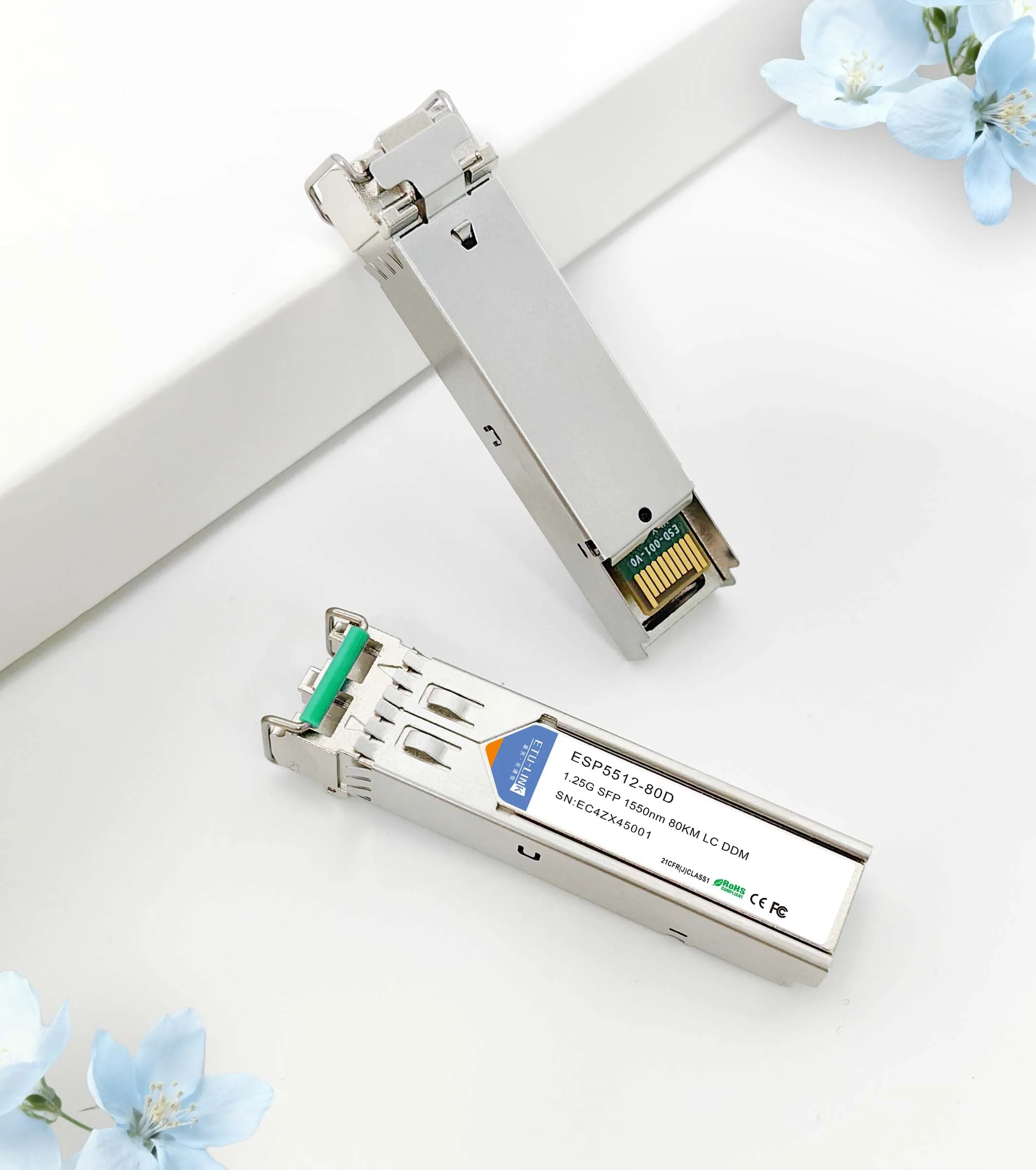 hit product1.25G SFP ZX 1550nm DDM 80KM LC Fiber Optical Transceiver SFP Modules