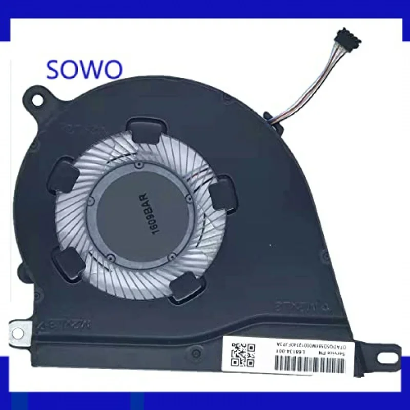 CPU Cooling Fan for HP Pavilion 15-DY 15-dy1036nr 15-EF 14-DQ 14S-FQ DQ DR 15S-FQ 15S-EQ 340S G7 TPN-Q221 Q222 Q242 Series Fan