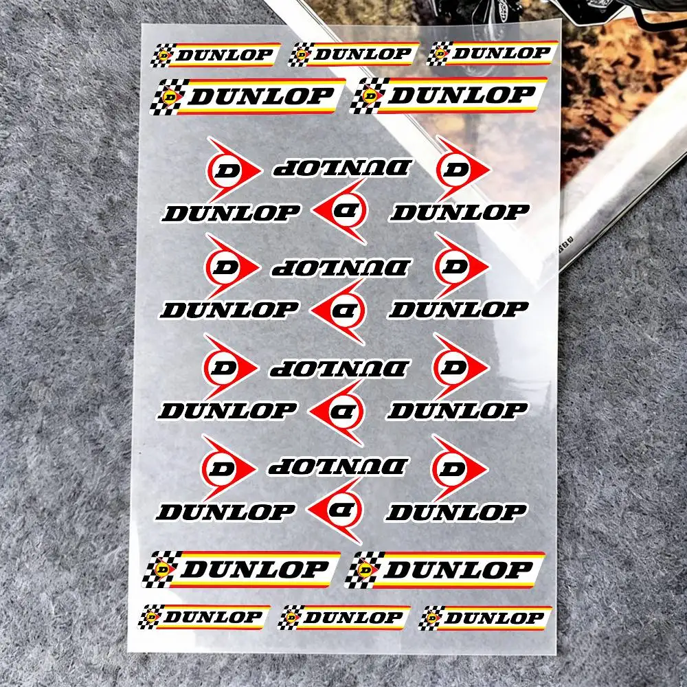 

For DUNLOP Reflective Motorcycle Stickers, 3M Safety Warning At Night In The Dark Scooter Helmets