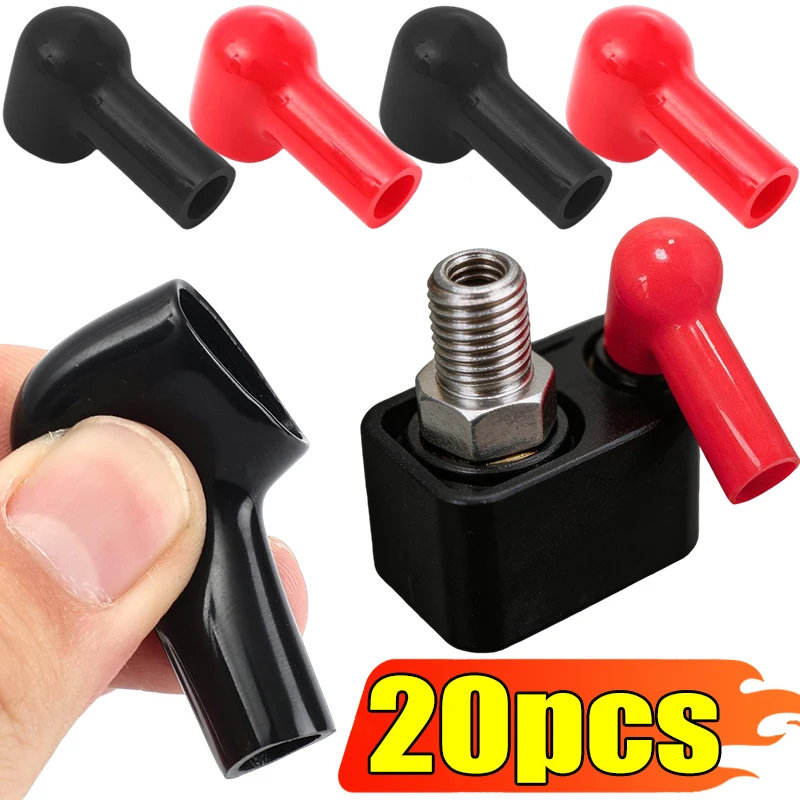 

Защитные колпачки для положительных и отрицательных полюсов аккумуляторных клемм из ПВХ, изоляционные колпачки для клемм аккумулятора, колпачки для клеммных гнезд, 2-20 шт.