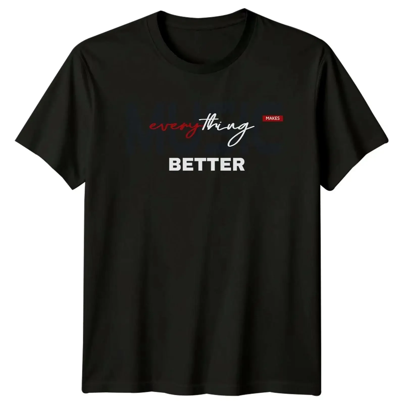 Camiseta 'Musik macht alles besser' para Músicos, Presente para Ele e Ela, Roupas Vintage Lavadas, Streetwear, Moda Estilosa