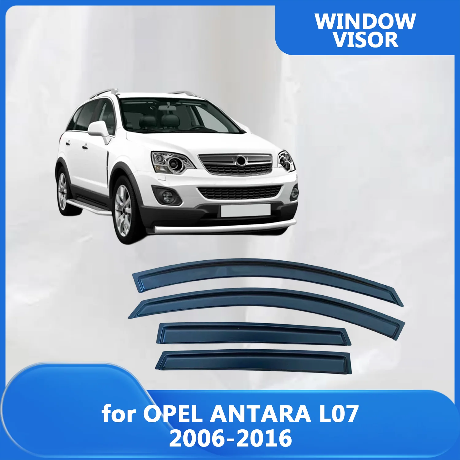 

Window Visor for OPEL ANTARA L07 2006-2012 2013 2014 2015 2016 Wind Deflectors Rain Guards Door Visor Vent Shades Ventvisor