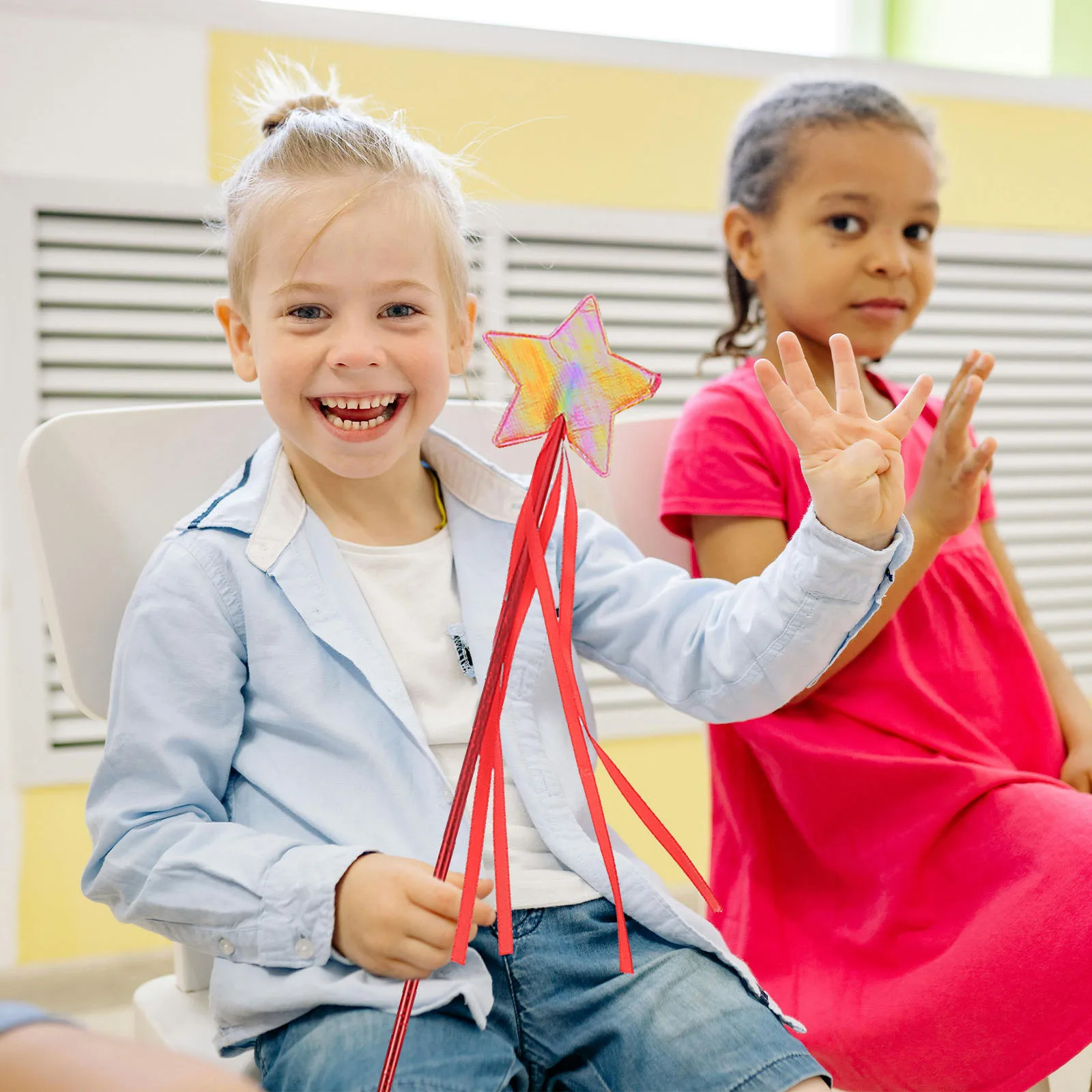 

5Pcs Children Fairy Wand Stylish Five- Tassel Design Perfect for Cosplay and Dress Up Games Fairy Children