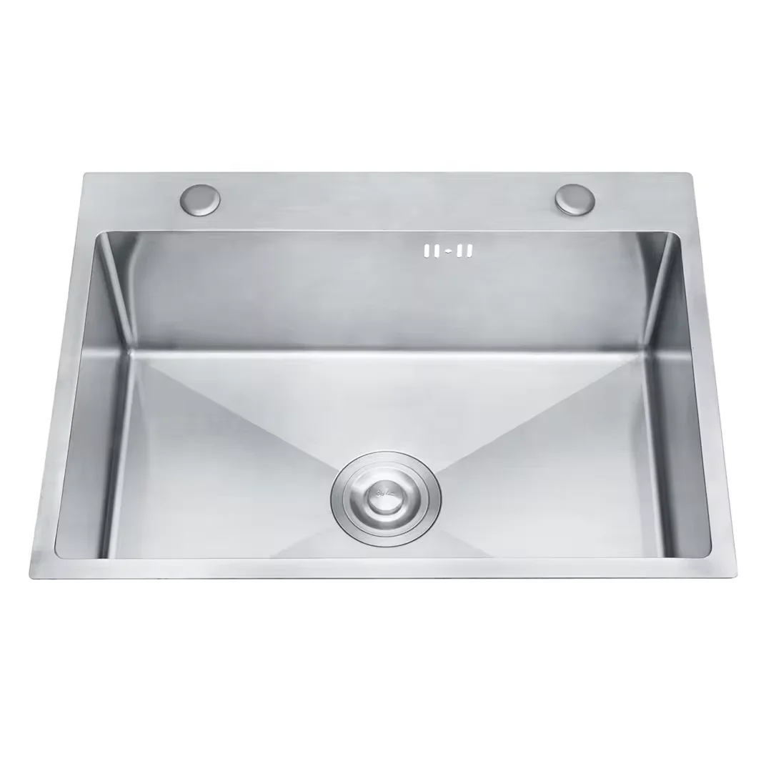 Factory Custom Handmade Sink 201/304 Pressing Sink  Single Bowl Kitchen Sink With Factory price discount