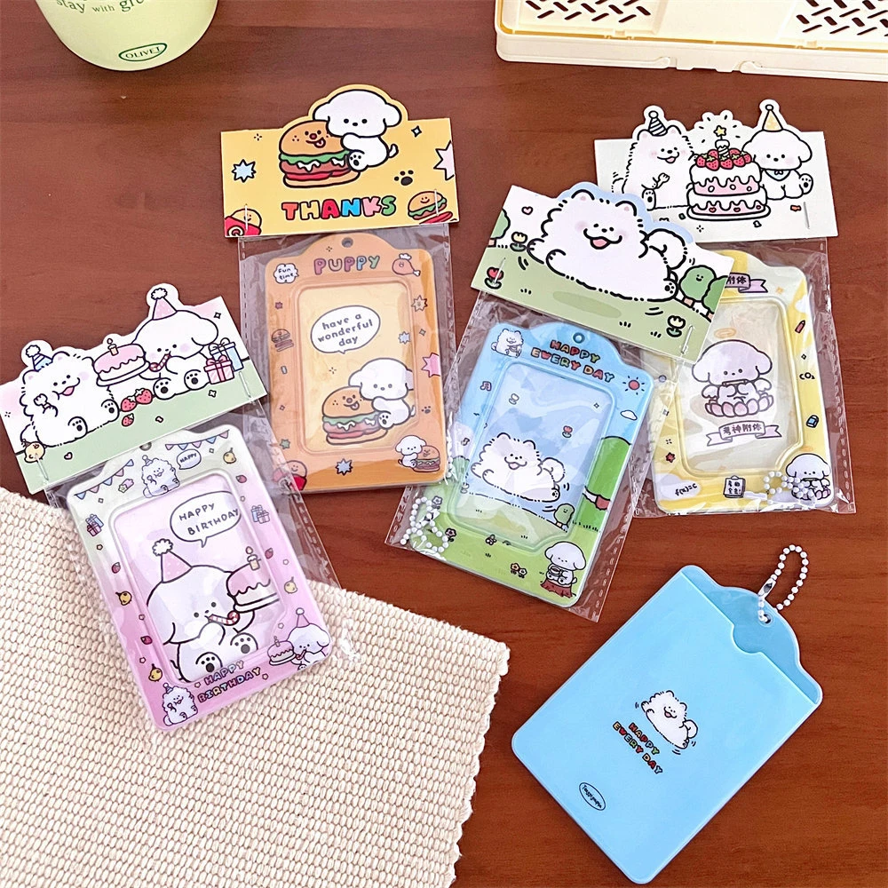 3 Inch Pendant Card Holder Mini Photo Album Fashion Photo Card Holder Cute Card Keychain Cute Photo Pocket Printing Card Holder