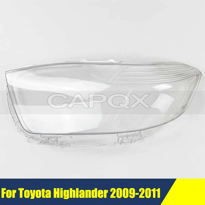 

Передний бампер, корпус фары для Toyota Highlander 2009-2011, крышка, абажур, стеклянная фара, колпачки для линз