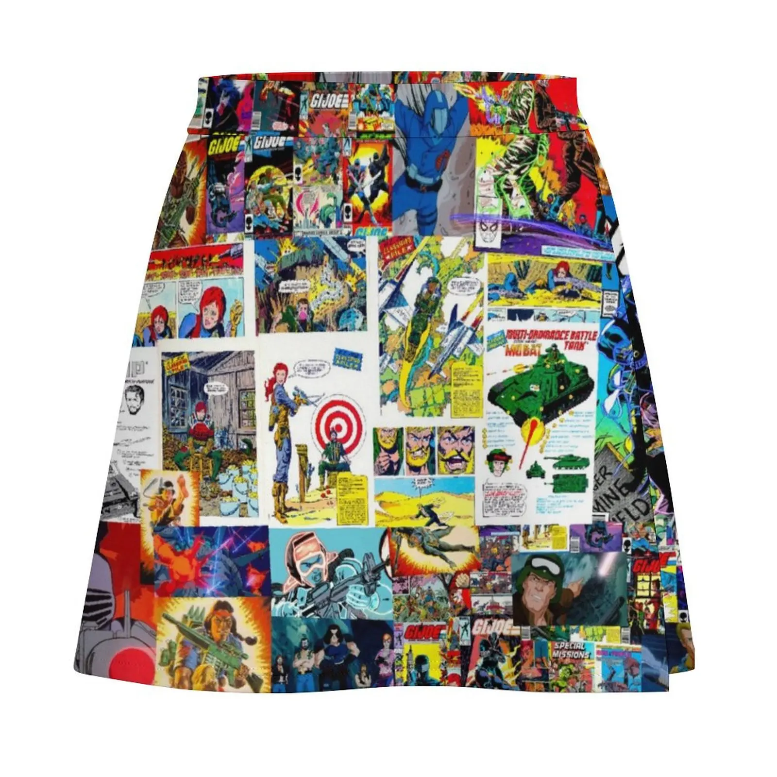 GI Joe in collage form Mini Skirt mini skirt for women skirts women summer 2026 Mini Skirt