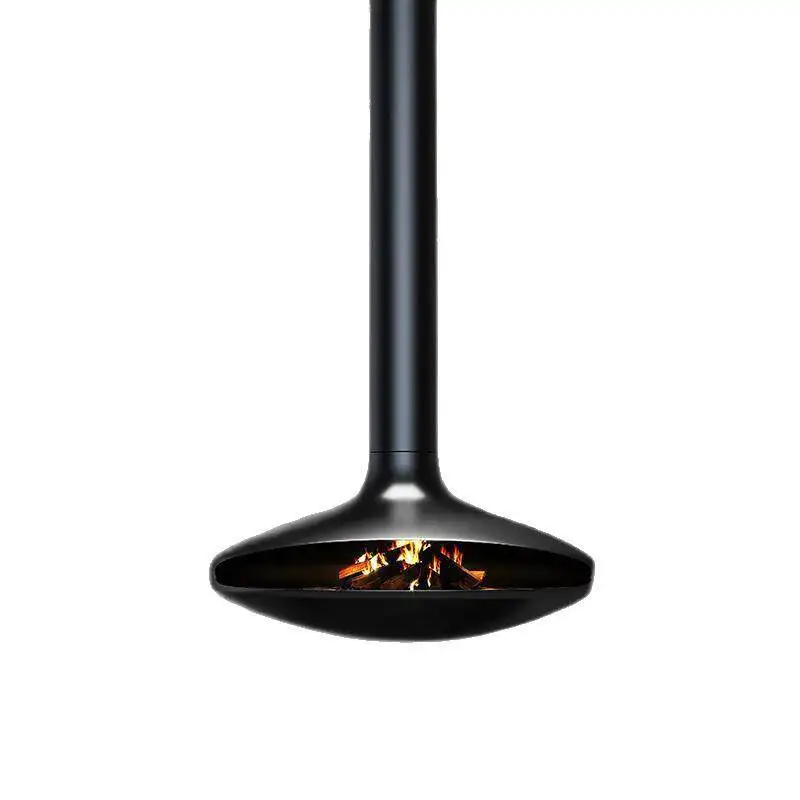 

High-end exclusive fireplace heater household firewood hanging flying saucer fireplace smokeless real fire fireplace