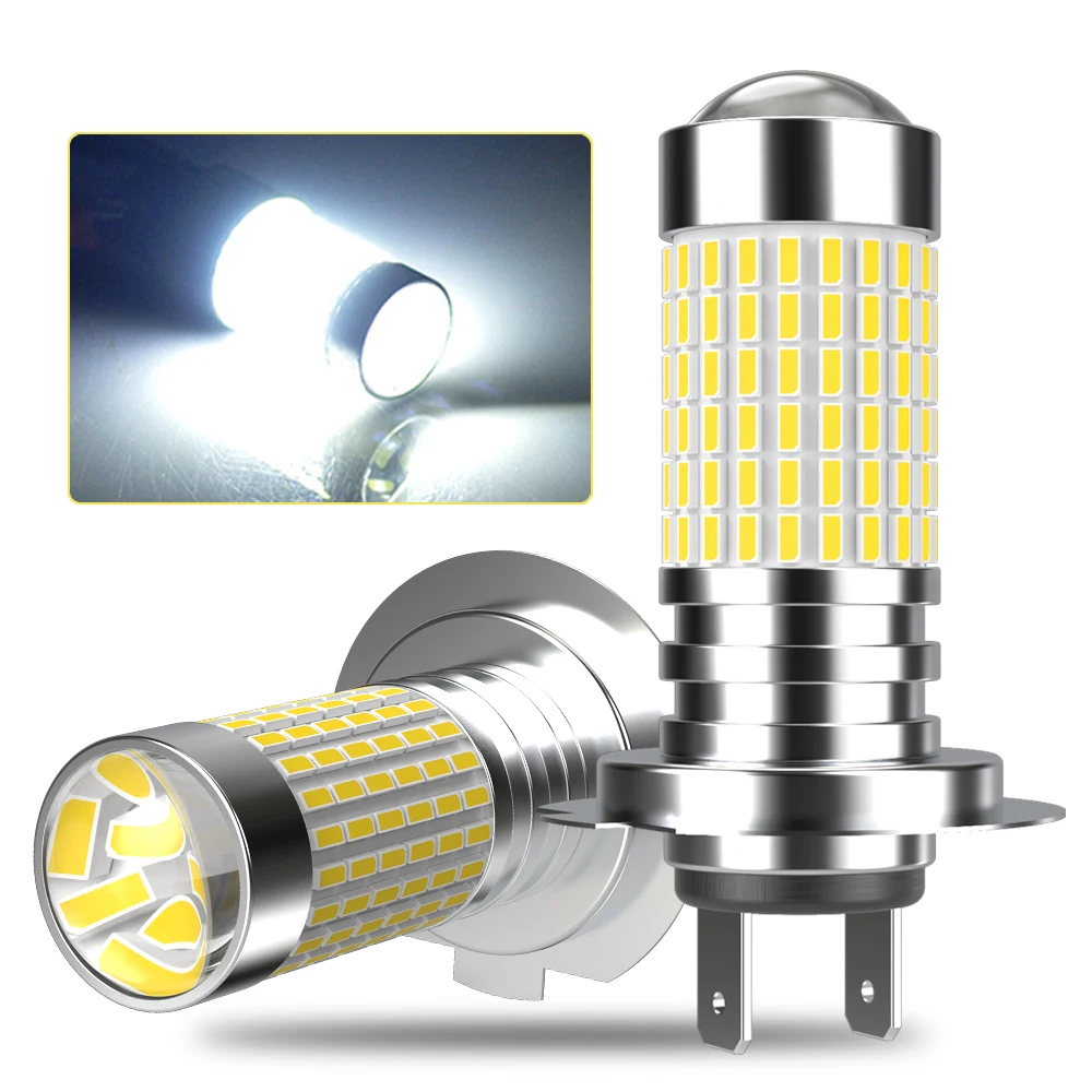 2x Pairs H11 H8 H7 Led Headlight Bulb For Auto Mini 9005 9006 H9 H16 Car Lights HB4 HB3 Lamps Diode 12V 6000K Super Bright White