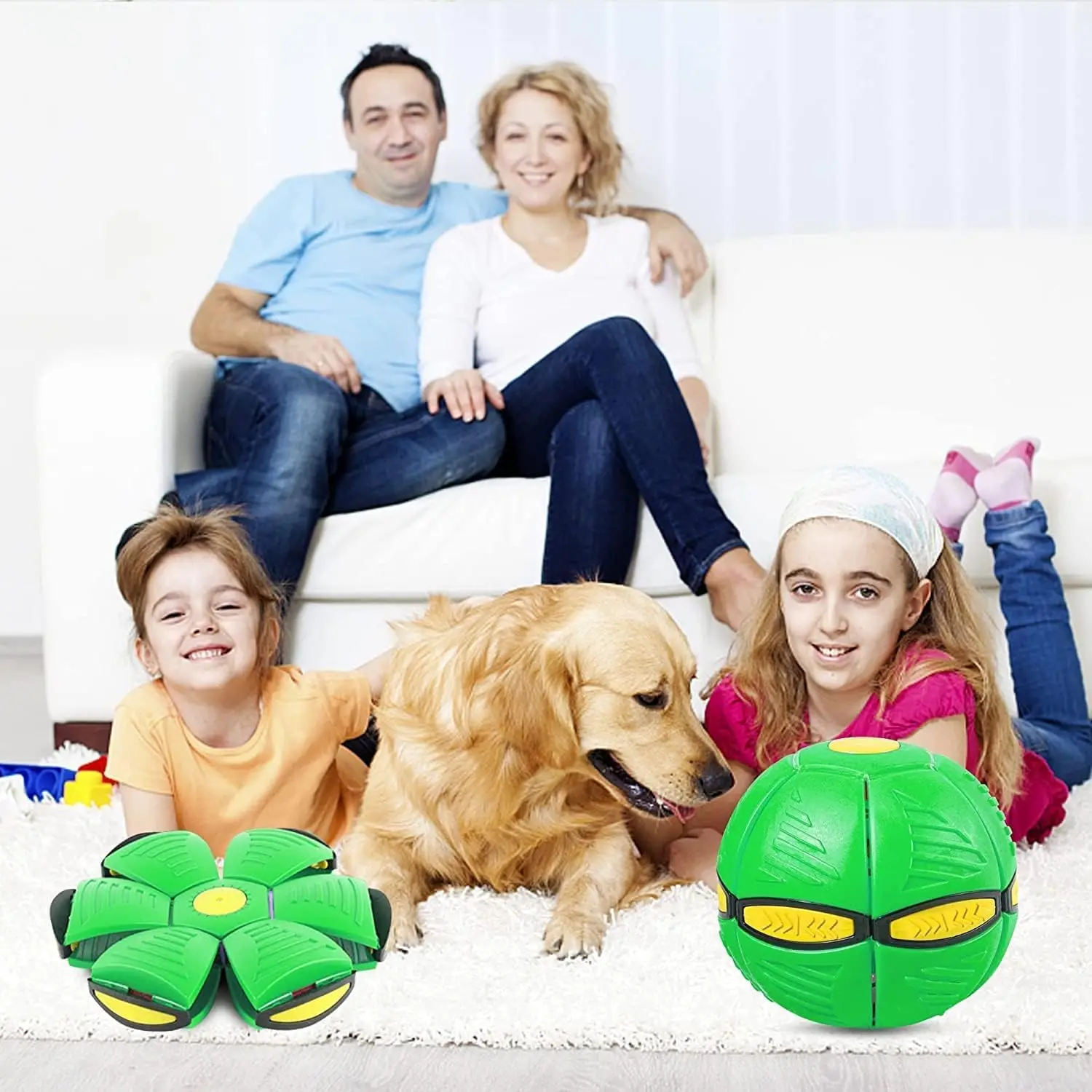 Hondenspeelgoed Vliegende schotel Geschikt voor honden Kauw buitenballen Geschikt voor alle honden Interactieve training voor kinderen