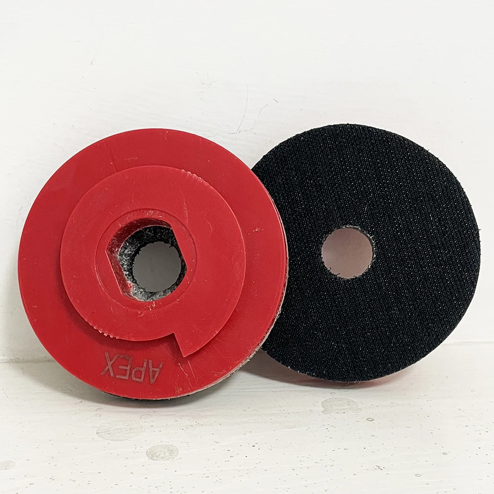 1Pc 4 Inch Snail Lock Snap Foam Back-up Pad With Plastic Base For Connection Of Angle Grinder And Polishing Pad With Snail Lock