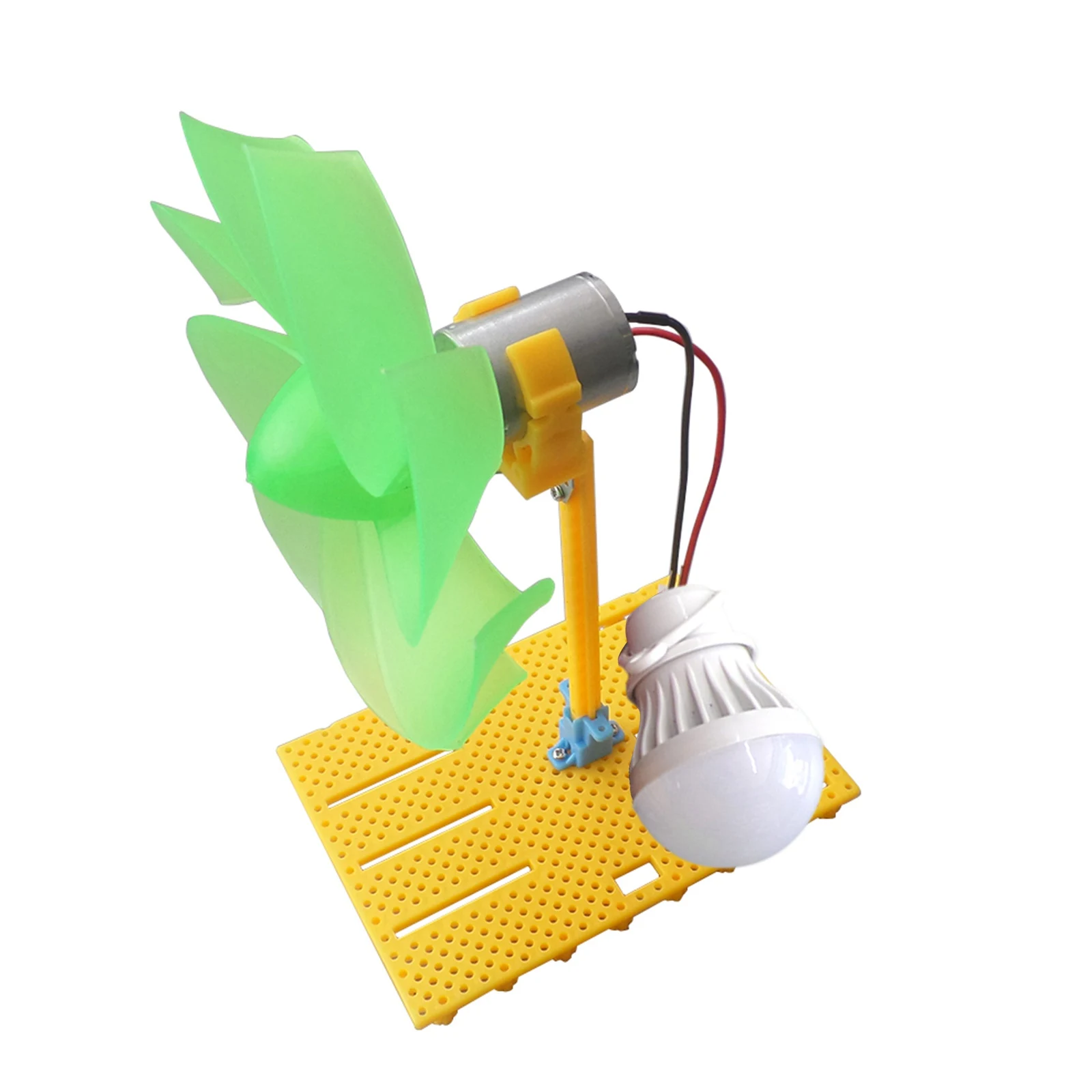 Mini turbina eólica con Motor, molino de viento Led de 120cm, 5v, 3W, modelo de herramienta de enseñanza de Ciencia