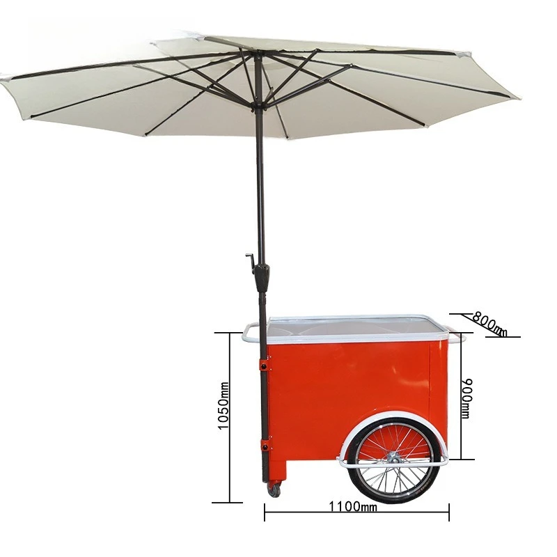 

Small metal structure, cute and durable Internet celebrity market mobile stall sales cart