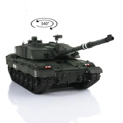 Heng Long 1/16 Dark Green 7.0 Plastic Ver Challenger II RTR RC Tank Model 3908 BB Pellets Army Toys Boy DIY Parts Radio TH17744