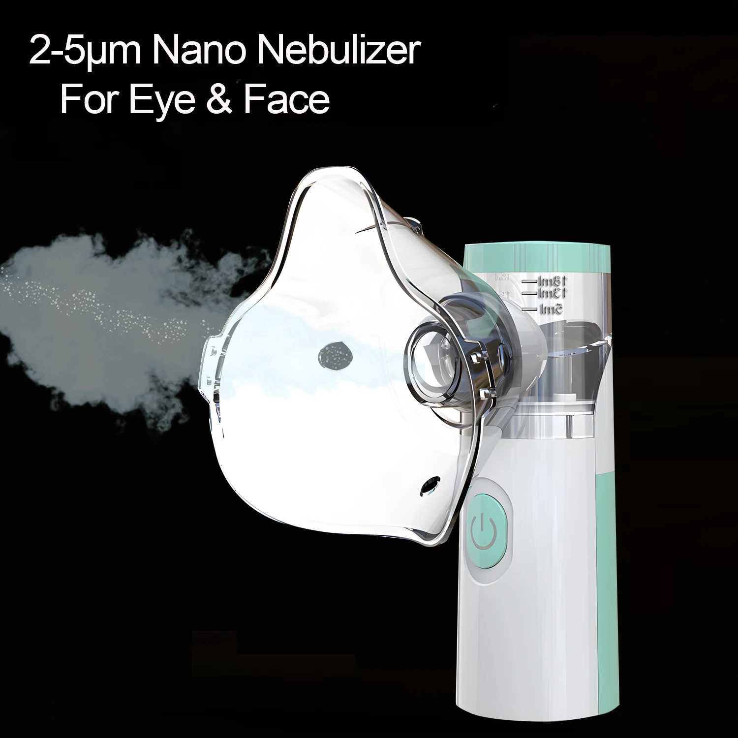 Compress Eye Steamer Relieve Fatigue Dry Eyes Moisturizing Heating Face Eye Massager Mask Humidifier Mist Nano Sprayer