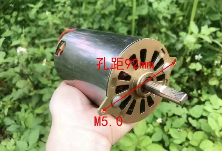 

High torque DIY power car ship fan 12V-24V high torque mute front and rear bearing DC motor