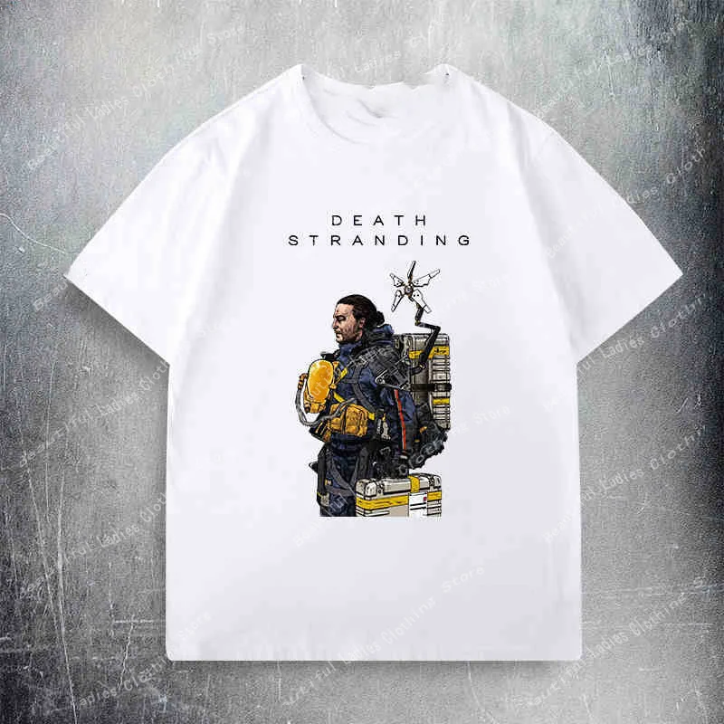 Ps4 Game Hideo Kojima Death Stranding Short Sleeve T-Shirt Men's Fashion Brand Personality Fashion Men's And Women's T-Shirts