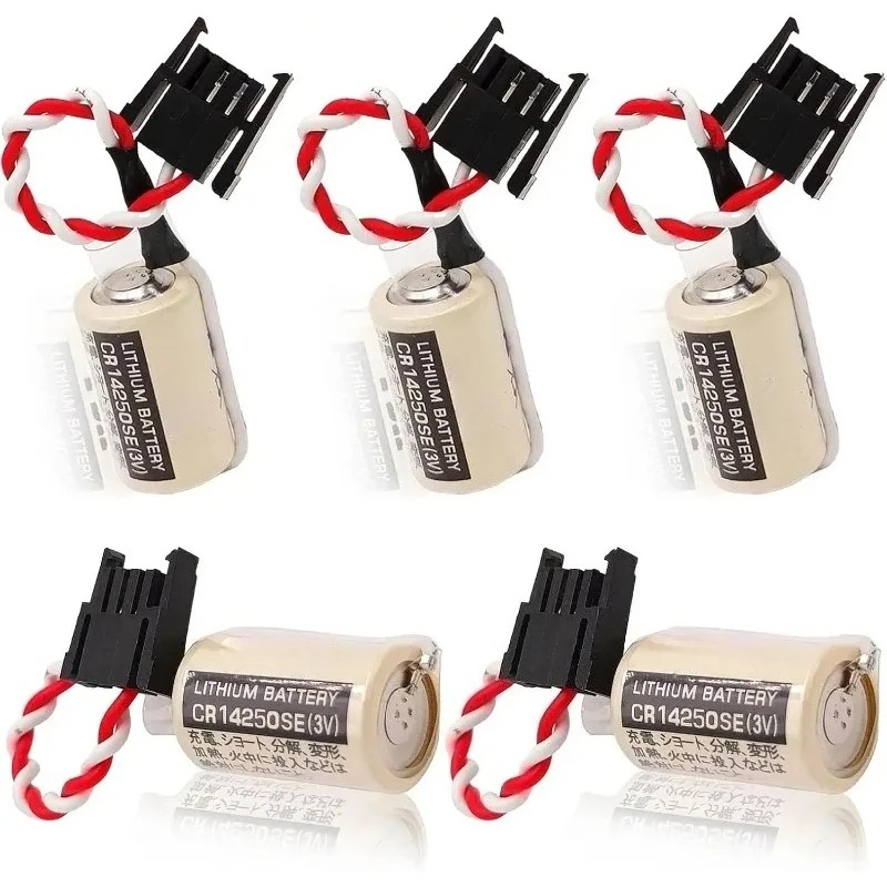 

（5 PCS）CR14250SE Battery For 1747-BA 1769-BA MCI2 1755-BAT CR1/2AA Battery 1756-BA1SLC-500 ,3V 850mAh