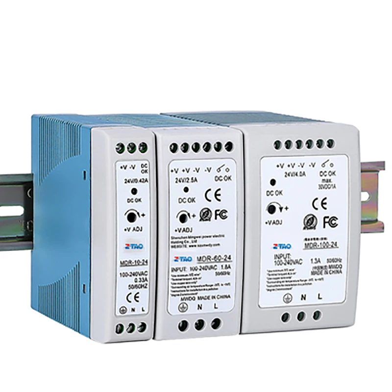 

MDR Switching power supply MDR series AC to DC Power 60W 24V SMPS din rail MDR-60-24 for led transformers and cctv cameras