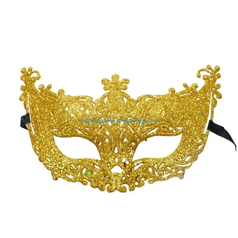 

573B Sparkly Masquerade Mask Eyemask Halloween Mardi Gras Cosplay Party Face Mask