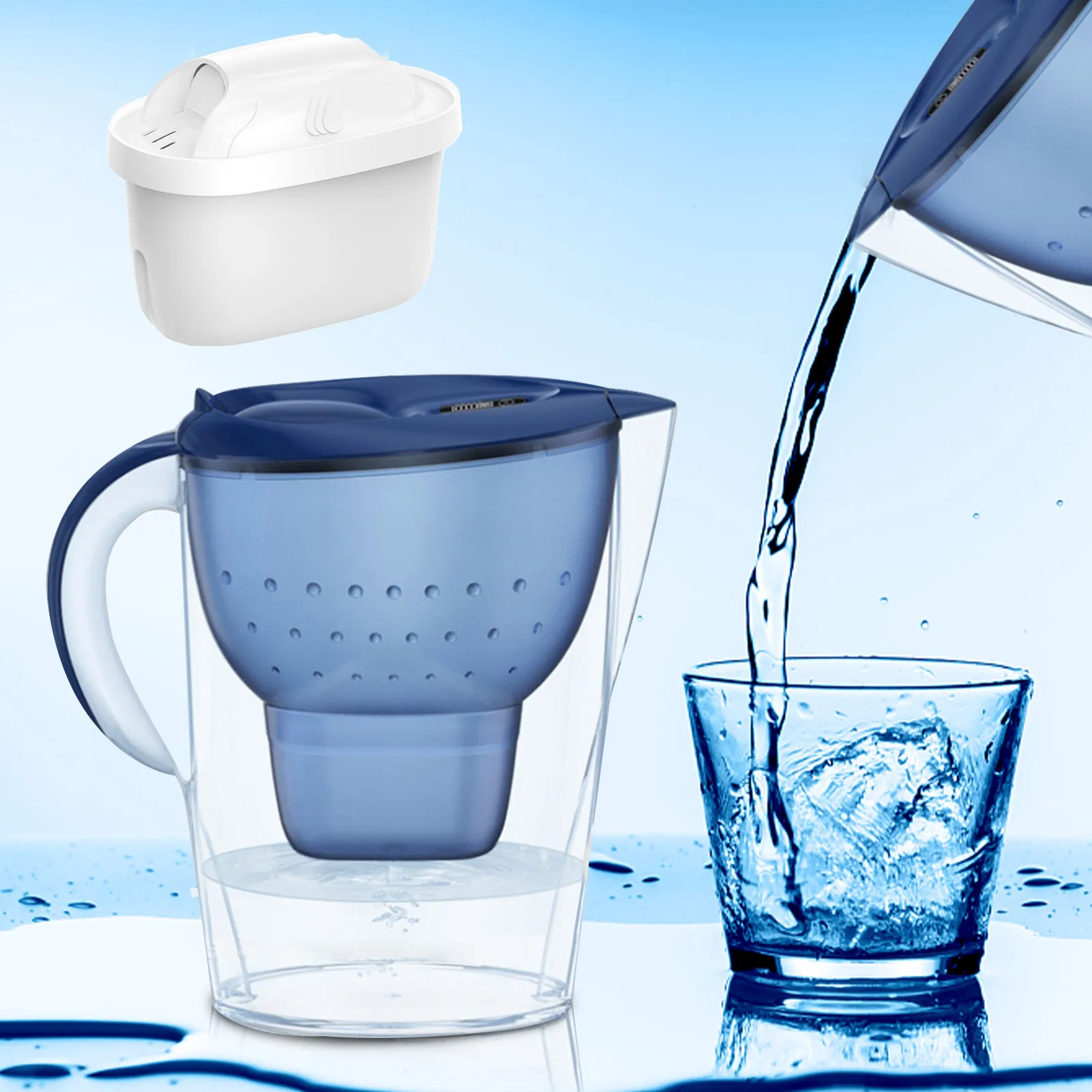 Water Purifier Filter Pure Water Filter For Pitcher 6Pcs Activated Carbon Filters For Pitchers Effectively Reduce Impurities