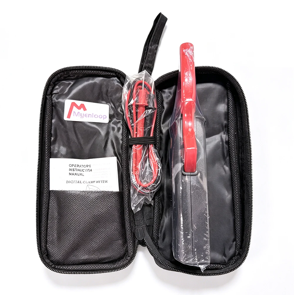 Myenloop 26B Digital Clamp Meter Multimeter with Test Leads & Storage Case AC/DC Voltage Current Tester for Electrical Testing view 4
