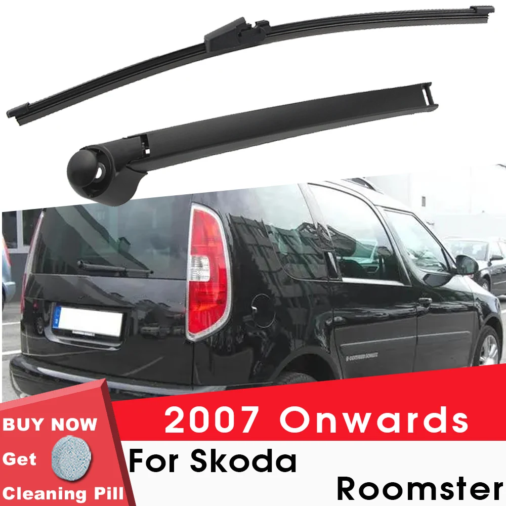 BEMOST Car Rear Windshield Wiper Arm Blades Brushes For Skoda Roomster 2007 Onwards Hatchback Windscreen Auto Styling