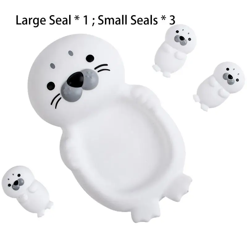 1 مجموعة لطيف الطفل الأم الحيوان ختم حوض لعبة العائمة التفاعلية المياه اللعب كابيبارا الحيوان للاستحمام بركة الشاطئ حوض الاستحمام اللعب #6