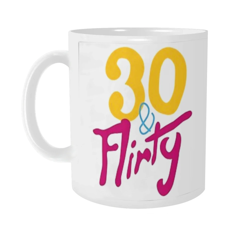 30 & Flirty Tea Coffee Mugs Bachelorette Party Team Groomsman Cups Wedding Gifts