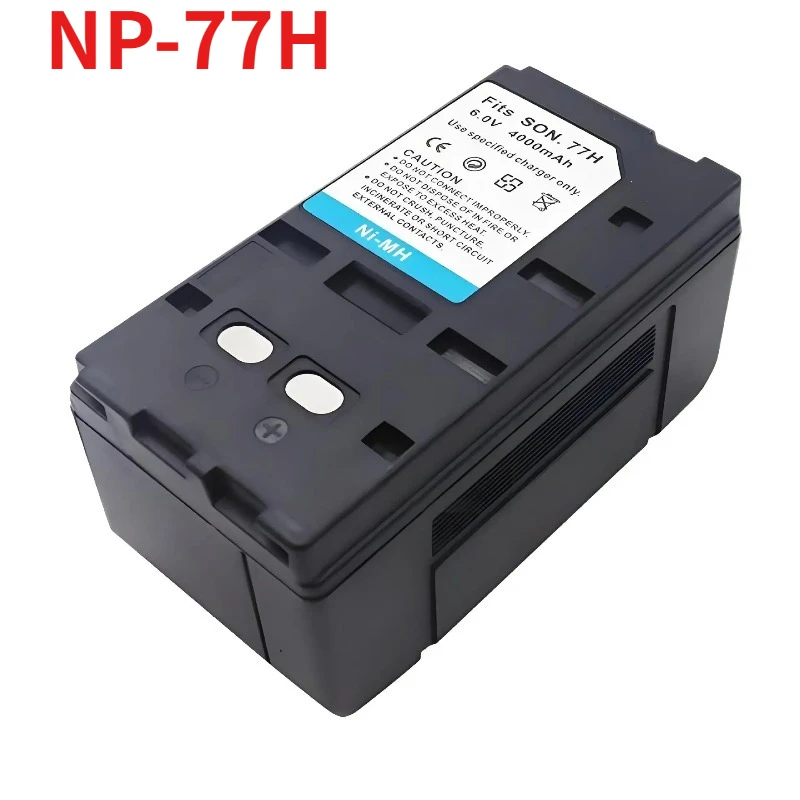 NP‑77H NI‑MH Digital Camera Batteries 6V 4200mAh Replacement Battery for Sony NP‑77H NP‑66 NP‑67 NP‑68 NP‑77 NP‑98 NP‑55 Cameras