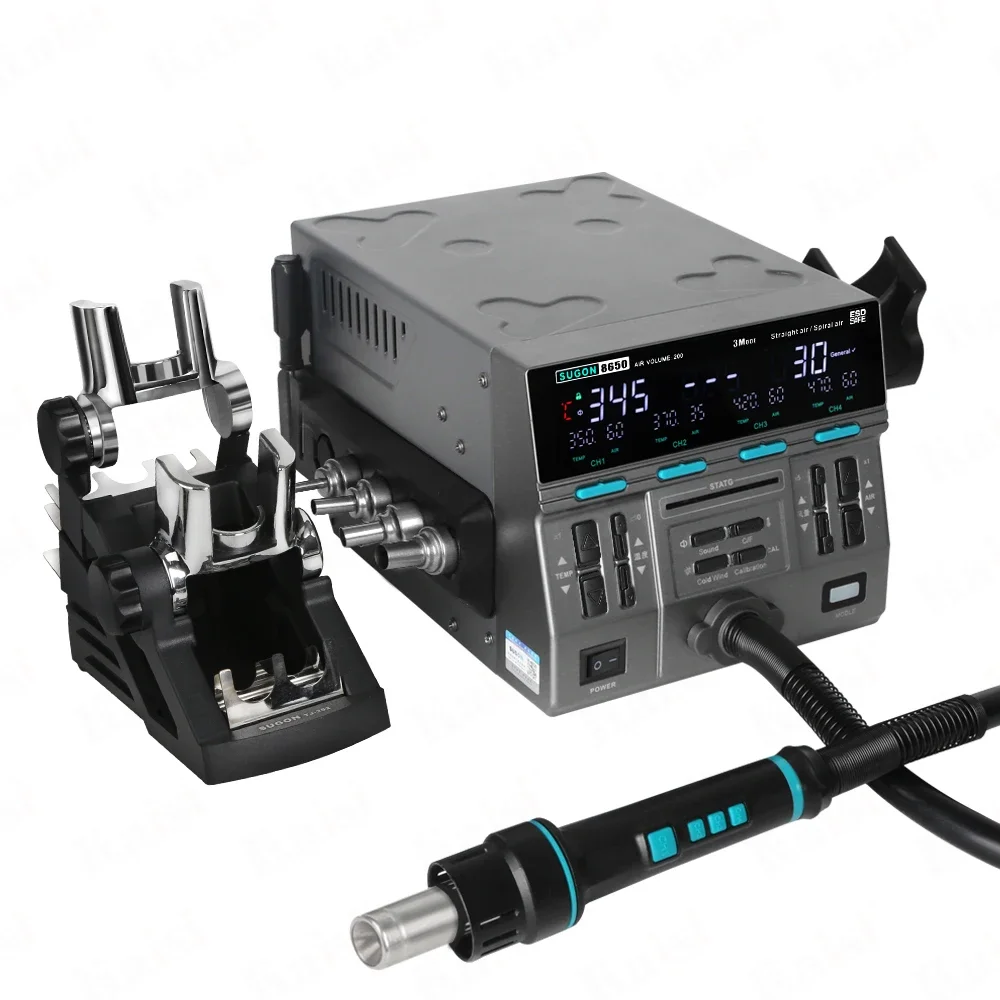 Rework Station SUGON 8650 Heat Gun Hot Air Gun For IC CP PCB iPhone Repair view 6