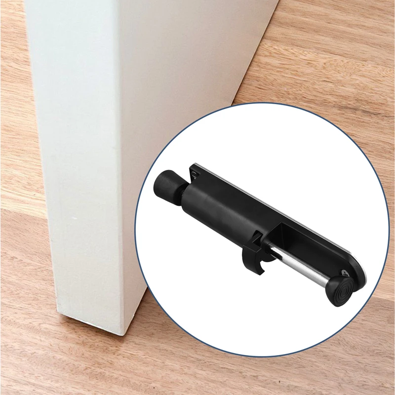 Spring Loaded Door Stopper Foot-Operated Lever Door Stop Telescope Door Stopper Adjustable Position Door Lock Holder