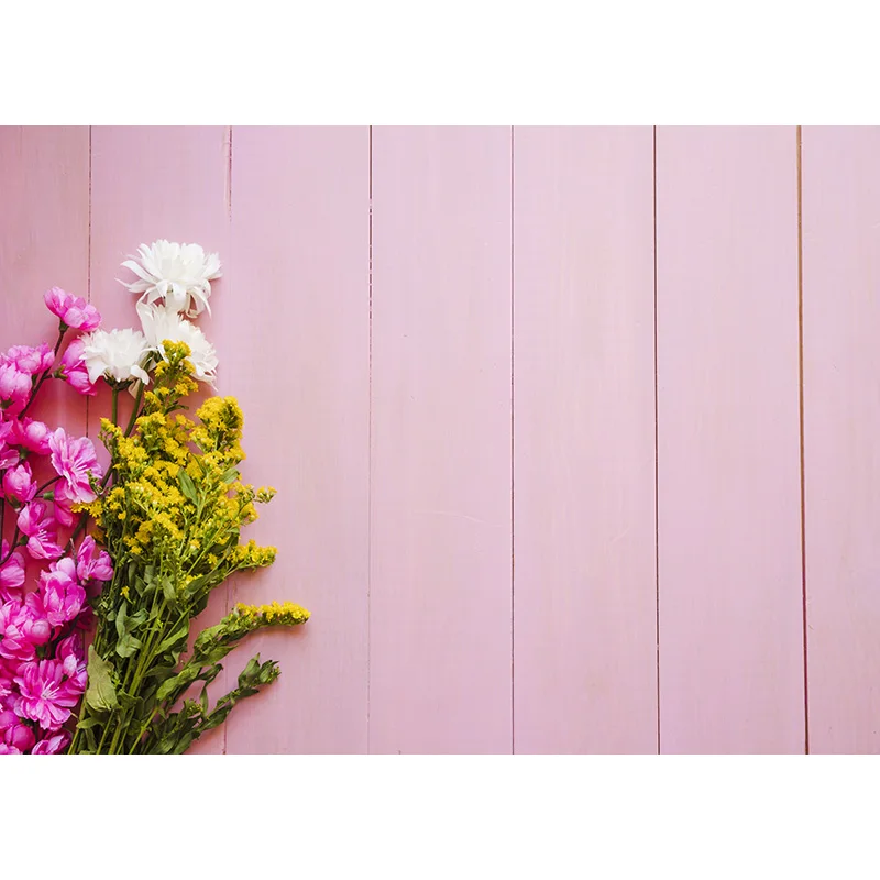 خلفيات للتصوير الفوتوغرافي من القماش الفني ، ألواح زهور وخشب موضوع ، خلفية استوديو الصور ،