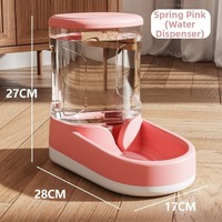 2.8L Large Capacity Pet Automatic Feeder Plastic without Plug in Cat Dog Water Dispenser Feeder Set 2 Styles 3 Colors