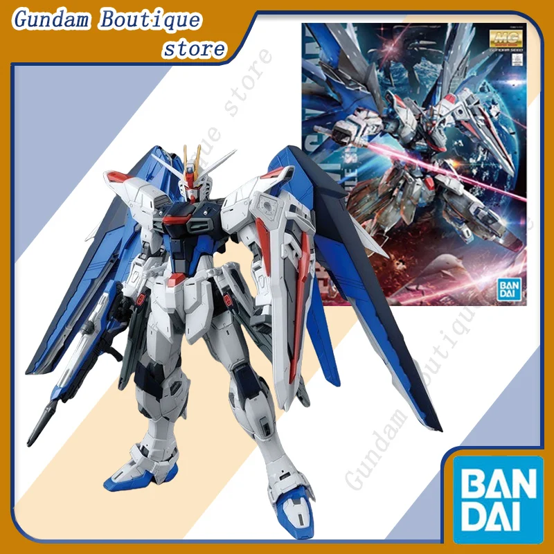 Bandai Genuine MG FREEDON GUNDAN Z.A.F.T. MOBILE SUIT ZGMF-X10A Anime Action Figure Assembly Model Toys Ornaments Gift Children