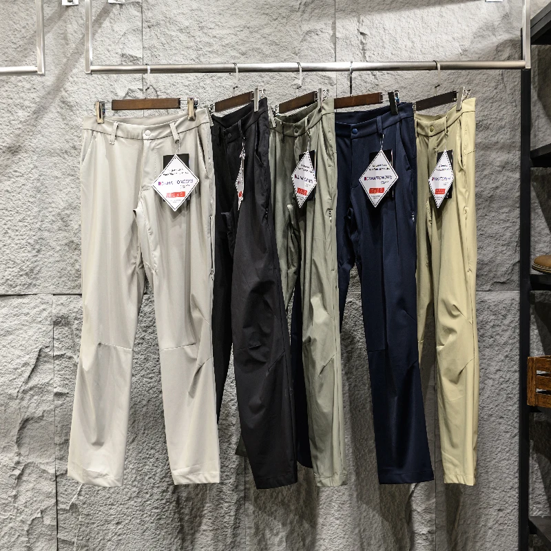 

Outdoor Men's Quick Dry Straight Leg Casual Pants Breathable 3D Cutting Summer Fashionable City Style Pure Color Leisure Trou...