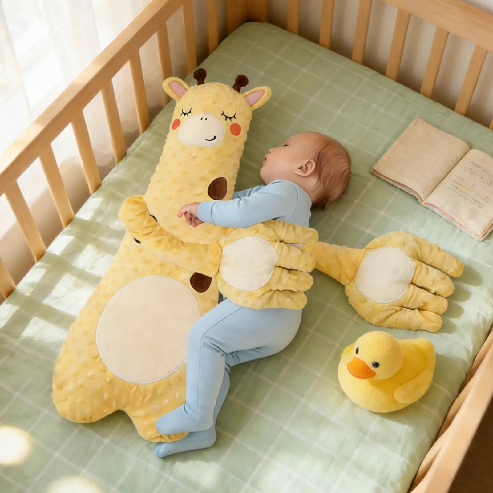 Jouet de couchage apaisant pour enfants, prévention des éclats, oreiller de couchage réglable, jouet à main pour garçons et filles, maison