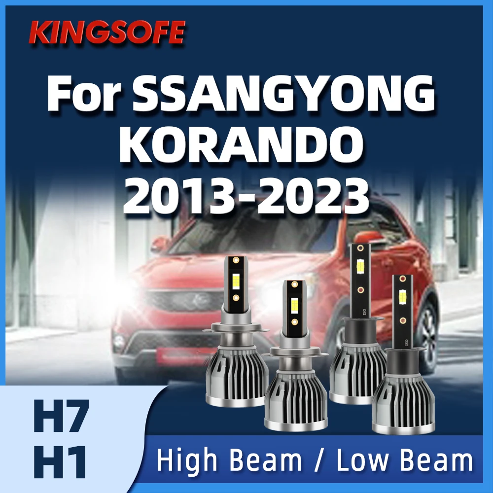 

KINGSOFE H7 H1 LED Light Bulb 27000LM Super Bright For SSANGYONG KORANDO 2013 2014 2015 2016 2017 2018 2019 2020 2021 2022 2023