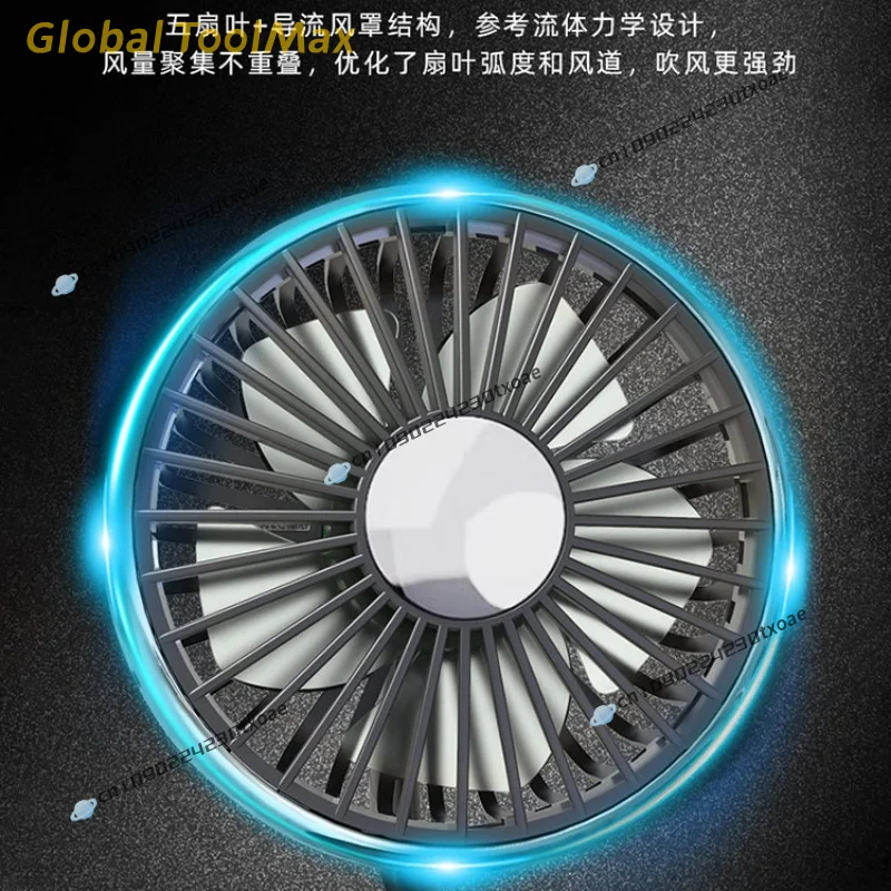 Car fan rear dedicated usb double head small electric fan 12v24v car seat truck with large wind