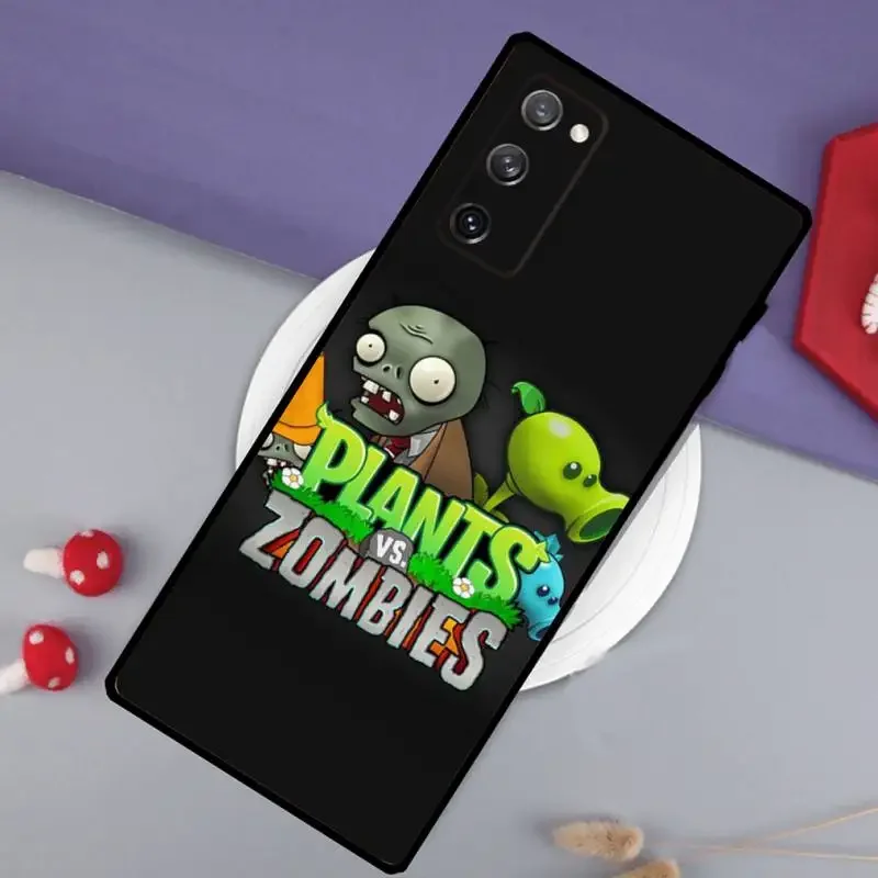 P-Plants Vs Z-Zombies Phone Case for SamsungS23 S22 S21 S20 Ultra Pro S10 S30Plus 20 Ultra Black Cover