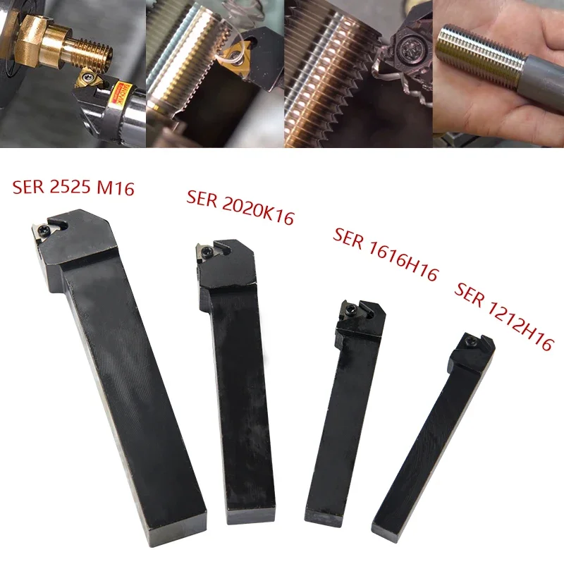 SER1010H11 SER1212H16/11 SER1616H16/11 SER2020K SER2525M External Thread Turning Tool SER SEL Lathe Cutter bar CNC tool Holder