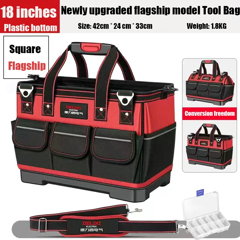 Multifunctional Large Capacity Tool Bag Portable Electrician Hardware Tools Storage Bag Carpenter Waterproof Thicked Tools Bags