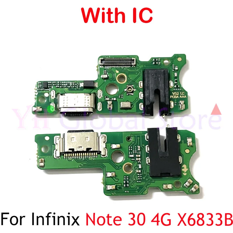 

10 шт. для Infinix Note 30 4G X6833B 5G X6711 зарядная Плата USB Dock Port гибкий кабель, запчасти для ремонта