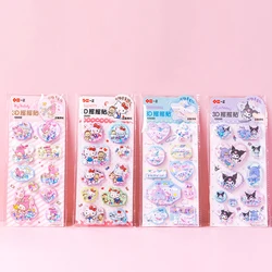 Cute 3D Anime Kawaii Sticker For School Student Stationery Scrapbooking Self Adhesive DIY Notebook Album Diary Handbook