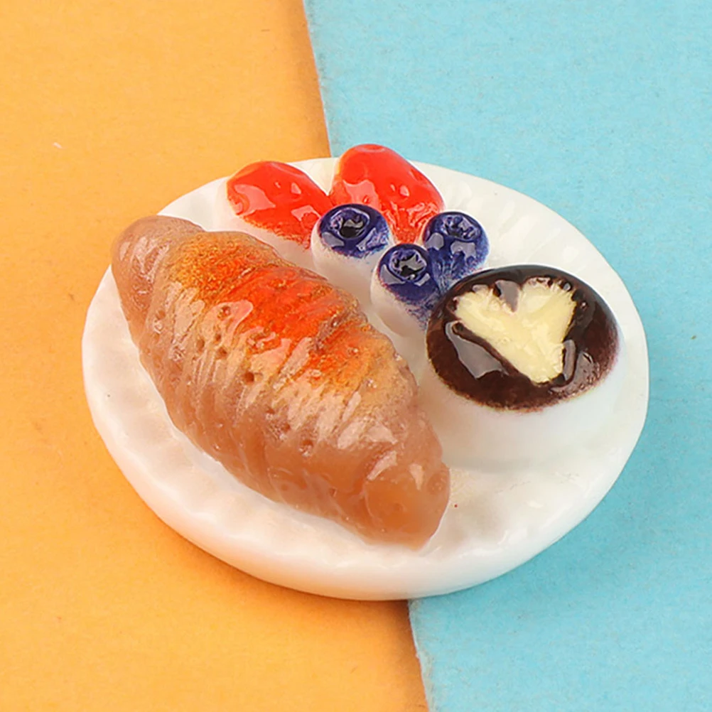 

12pcs Realistic Mini Dessert House Food Snack Decor Props Mixed Style Resin Craft Kitchen Accessories Scene Ornaments