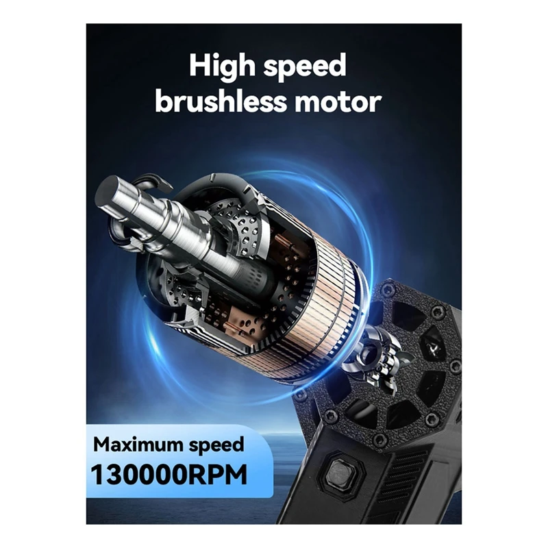 130000 RPM Brushless Motor With ESC Turbo Jet Fan Split Motor For Brushless Blower Violent Fan Motor Kit