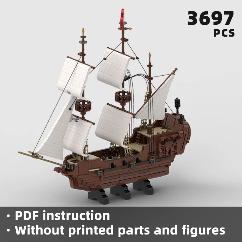 

challenging pirate ship bricks sailing sailship blocks historical boat moc building unique galleon vessel display warship klocki