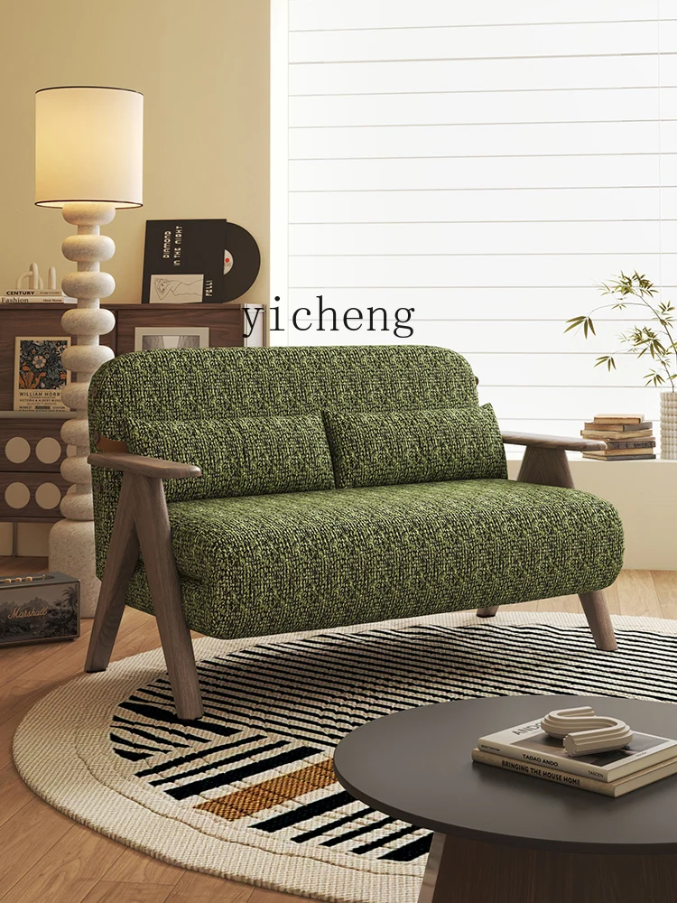 H3-19 sofa bed single folding solid wood multi-functional reclining and sleeping lazy leisure chair