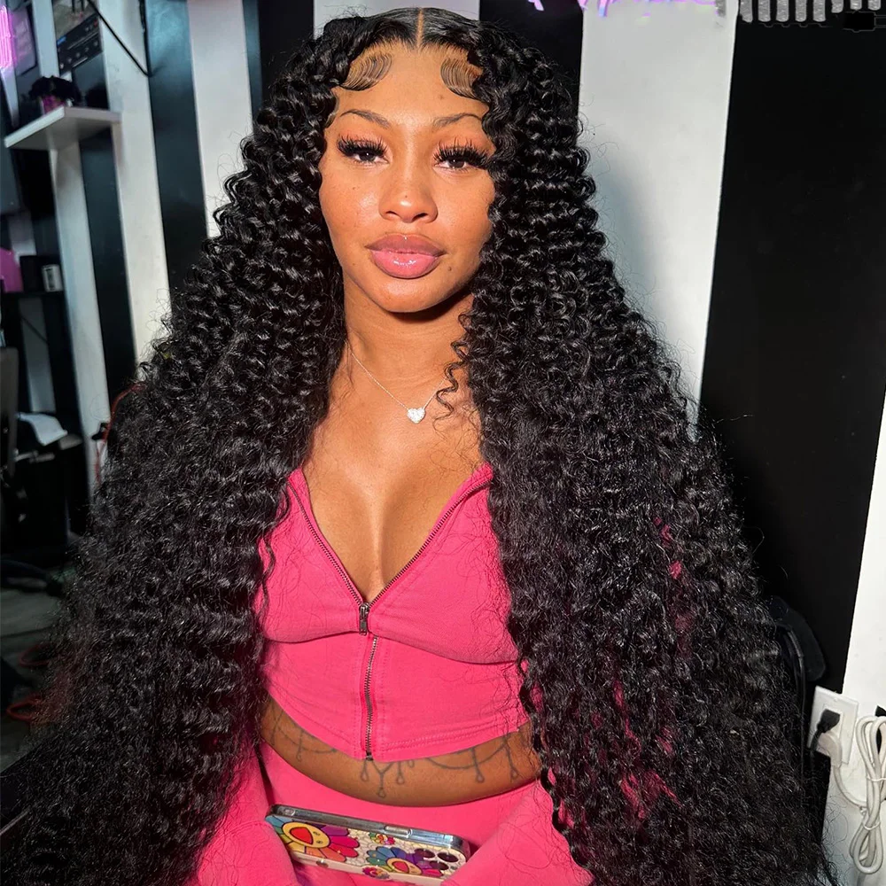 Linhua Ginger Orange #350 Colored Jerry Curly 5x5 Lace Wig Preplucked 13x4 Transparent Lace Wigs Remy 13x6 Lace Frontal Wig