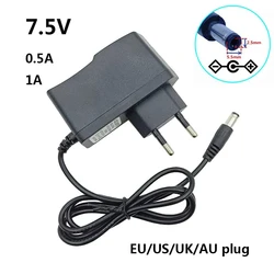 7.5v Power Supply 7.5v 0.5a 1a 220v 7.5v dc Adapter Transformer 220v to 7.5v 7.5 v 7.5 Volt Switching Adaptor uk au us eu